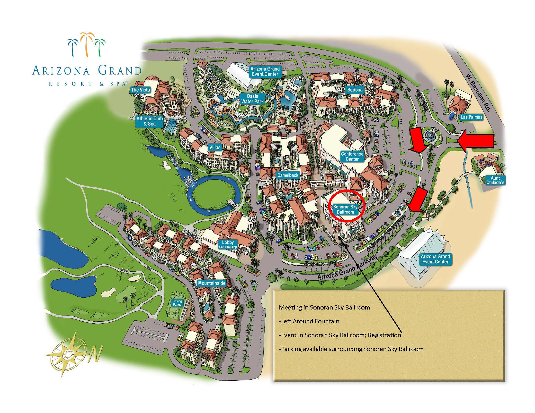 Map Of Arizona Grand Resort Additional Info – AZBio