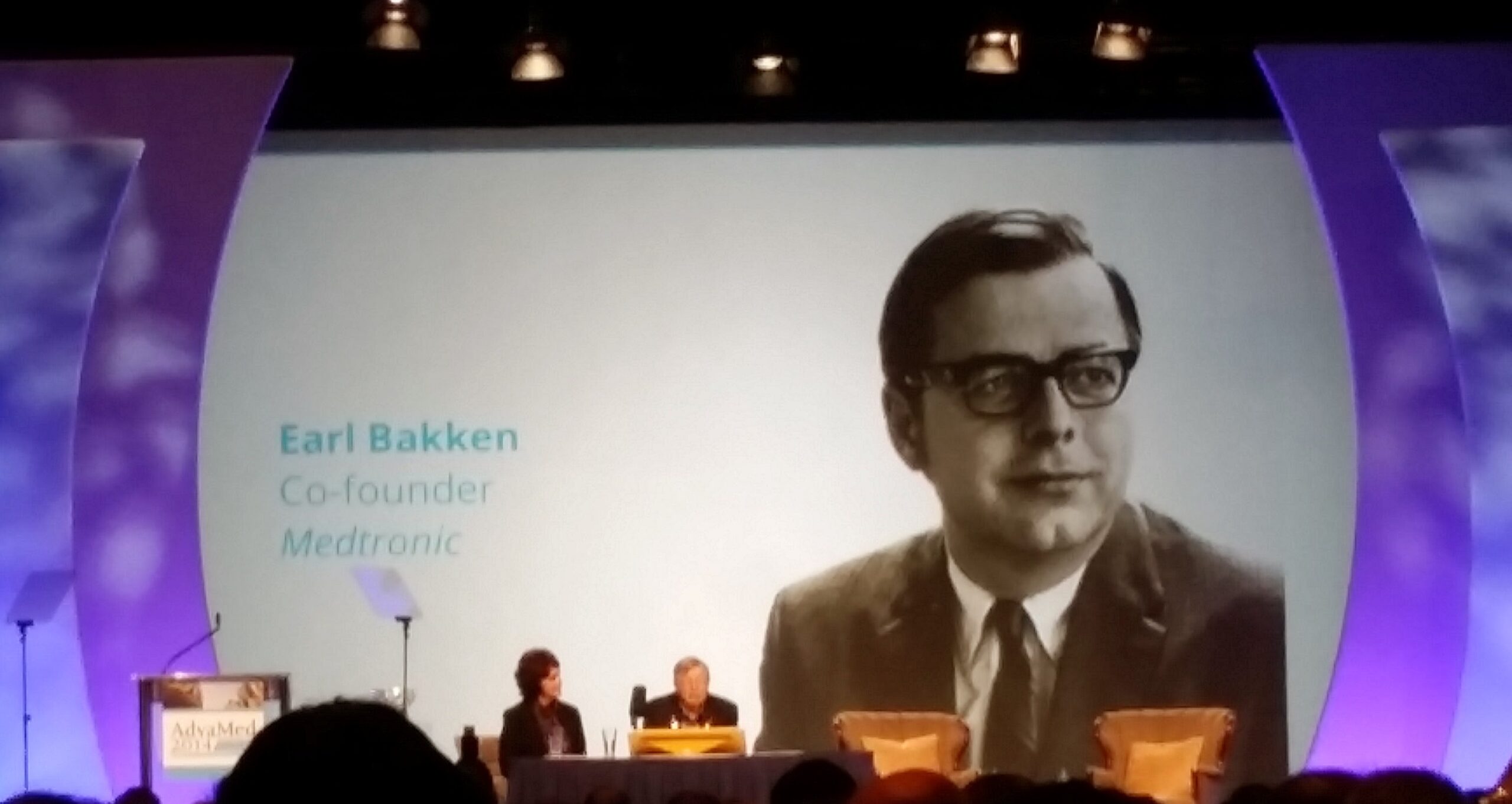 Medtronic co-founder Earl Bakken receives a Life Time Achievement award from AdvaMed in 2014